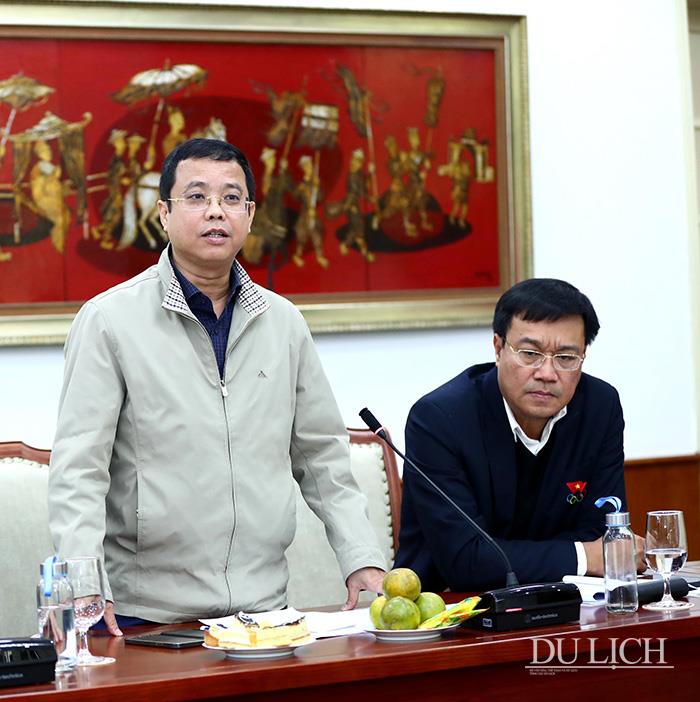 Phó Tổng cục trưởng Tổng cục Du lịch Nguyễn Lê Phúc phát biểu tại sự kiện
